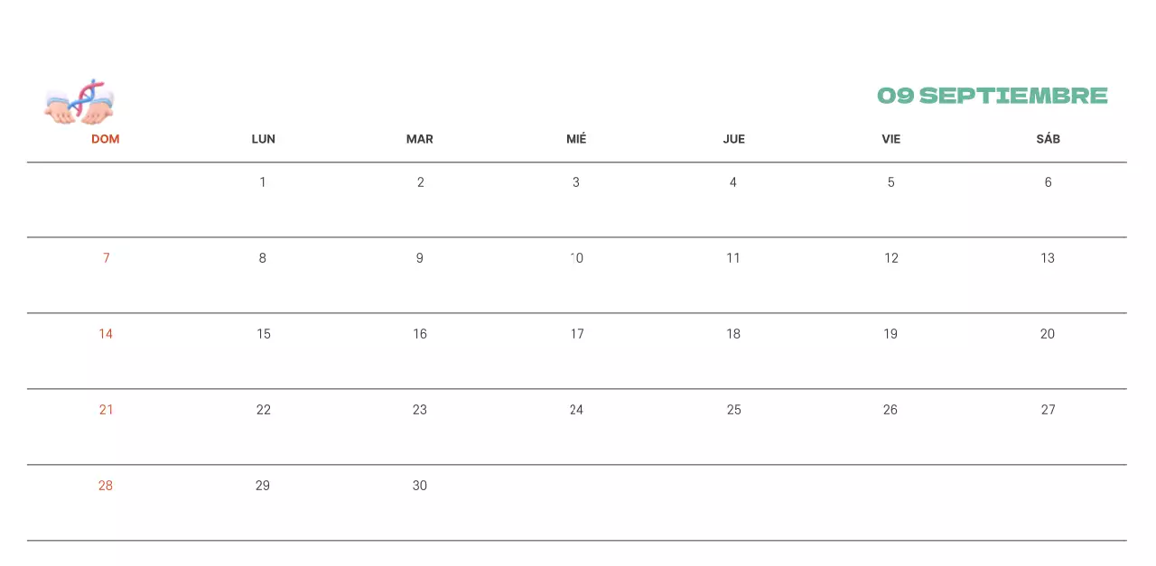 Un hospital festivo con ilustraciones de temática sanitaria y familiar y acentos de color
