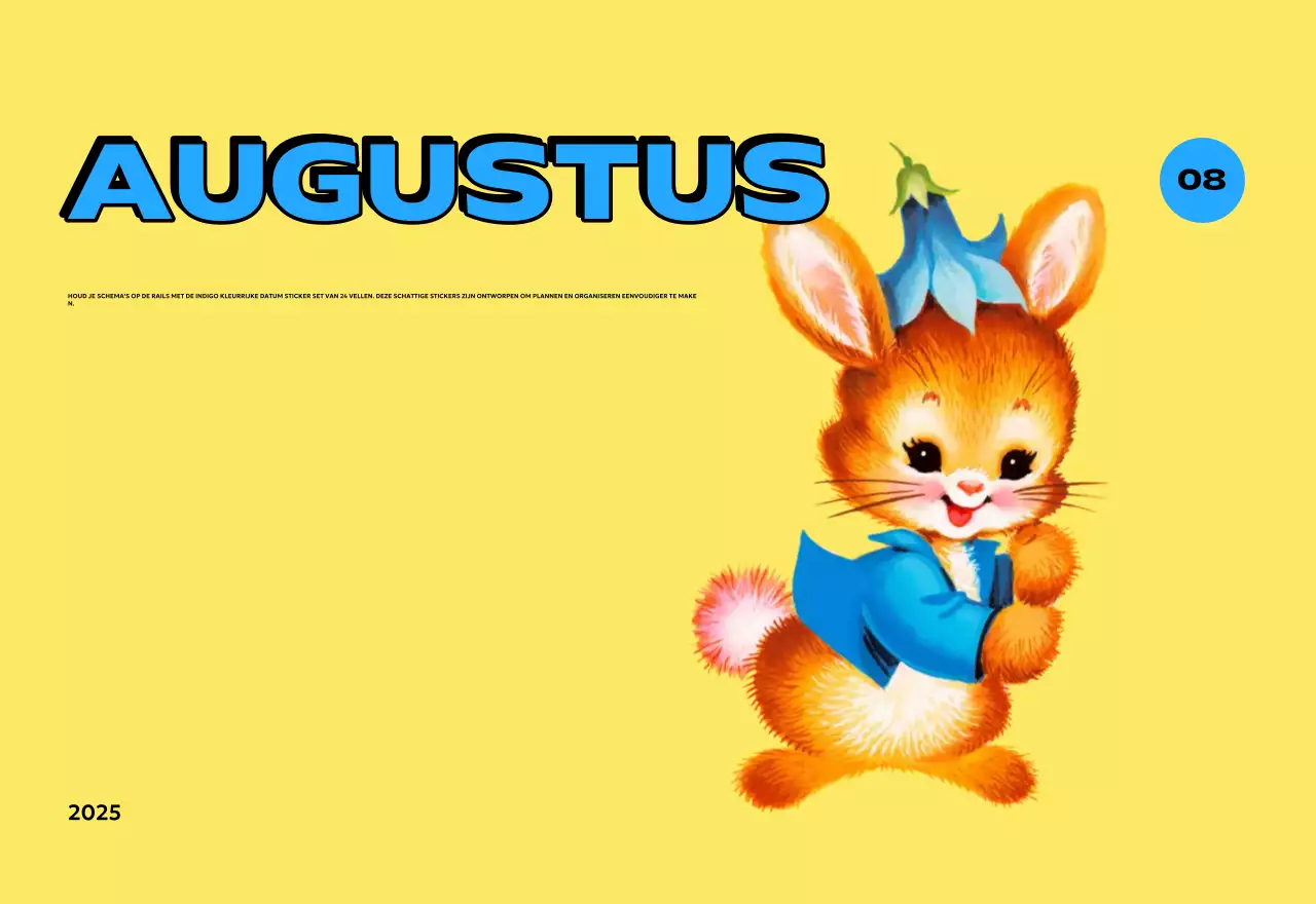 Kleurrijke kalenders met verschillende retro-illustraties