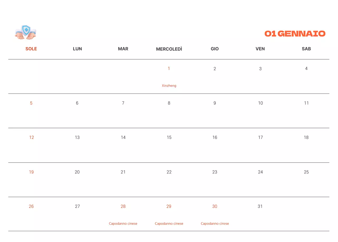 Un ospedale festivo con illustrazioni a tema salute e famiglia e accenti colorati