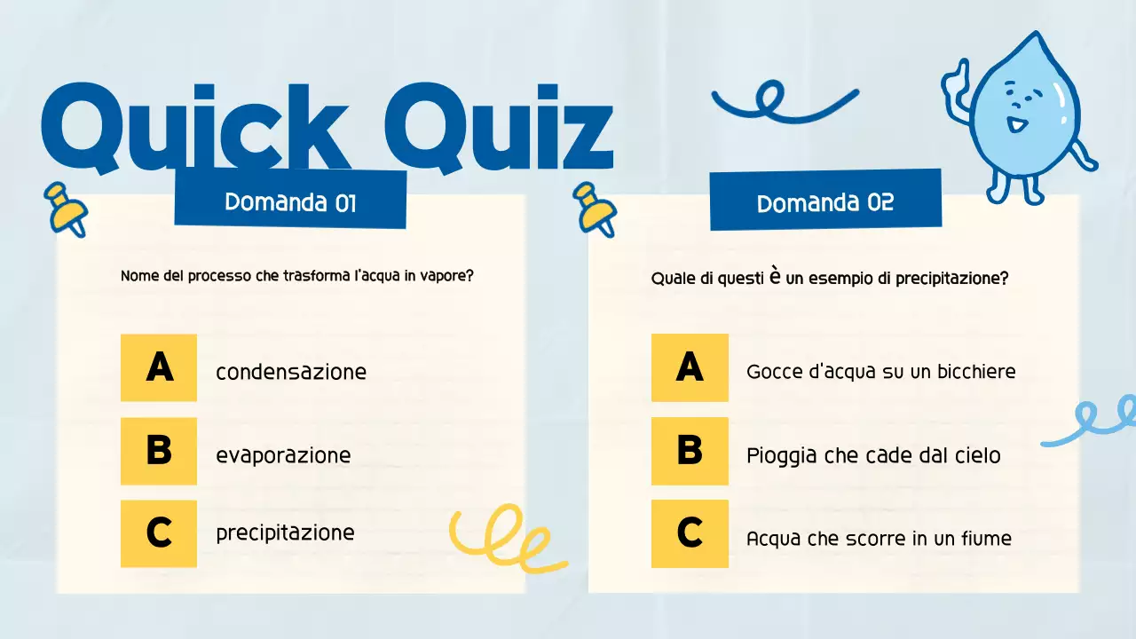 Blue Cute Playful Science Presentazione di classe per lo studente della scuola