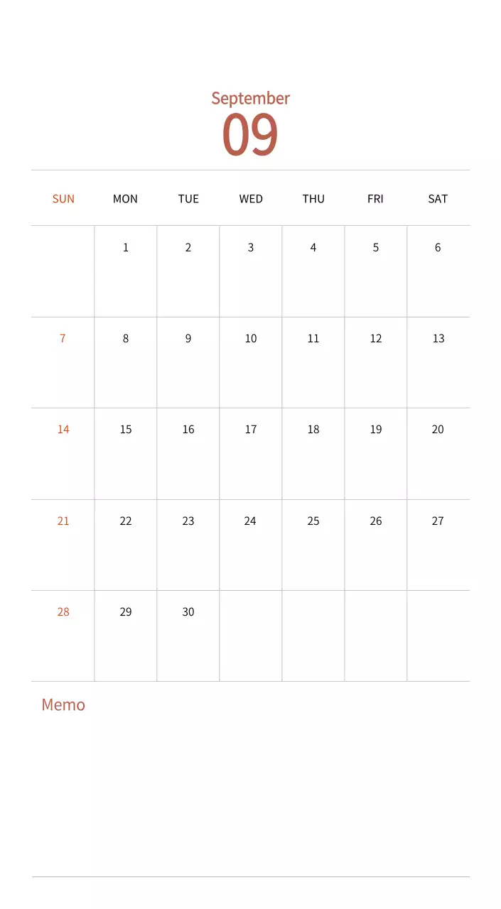 Stamp illustration with a warm concept