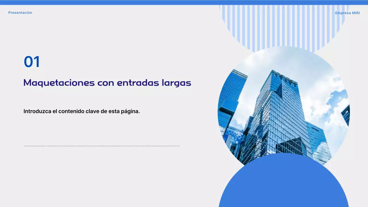 Propuesta con formas sencillas sobre fondo azul