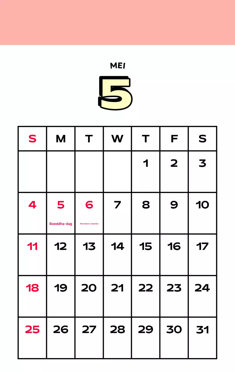 Kleurrijke kalenders met verschillende retro-illustraties