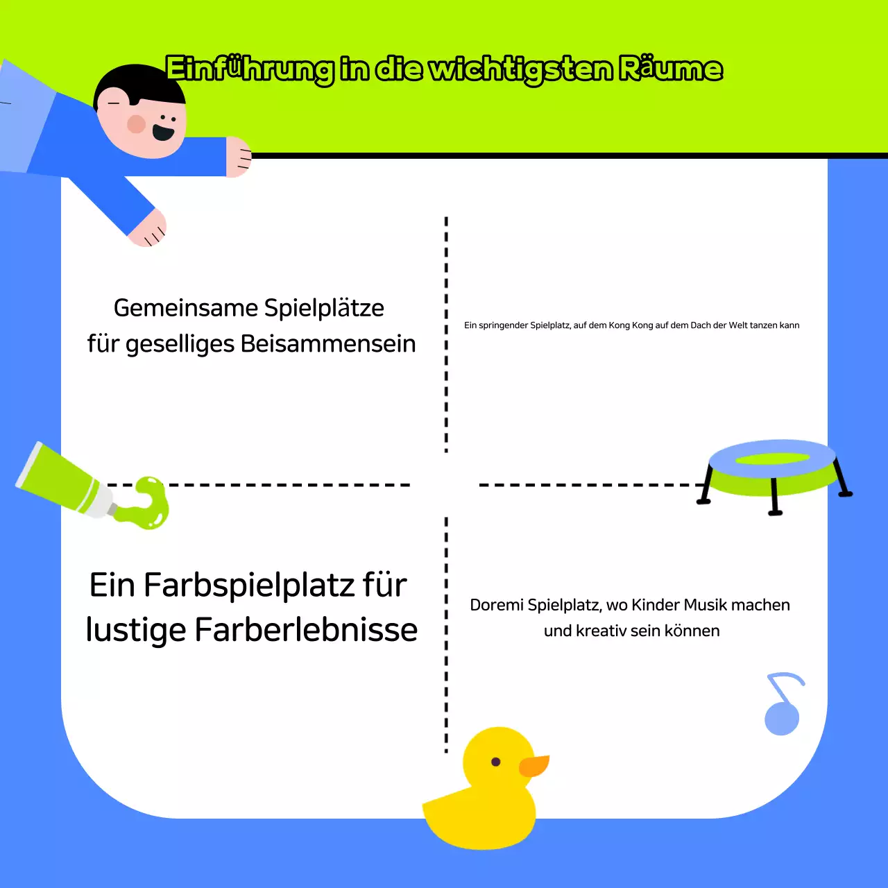 Neujahrsaktion für niedliche Kindercafés