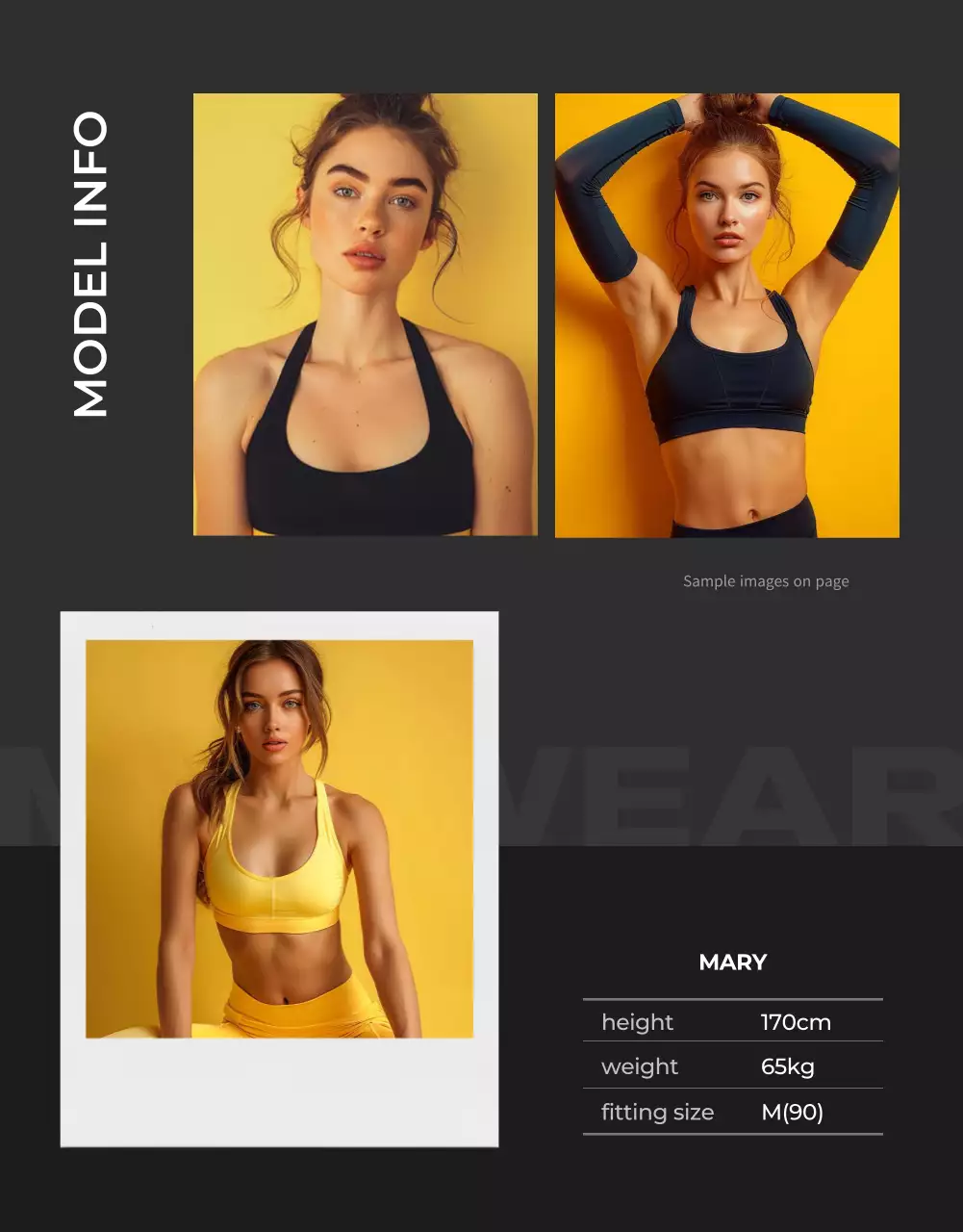 Yellow Modern Sportswear Promotion Poster