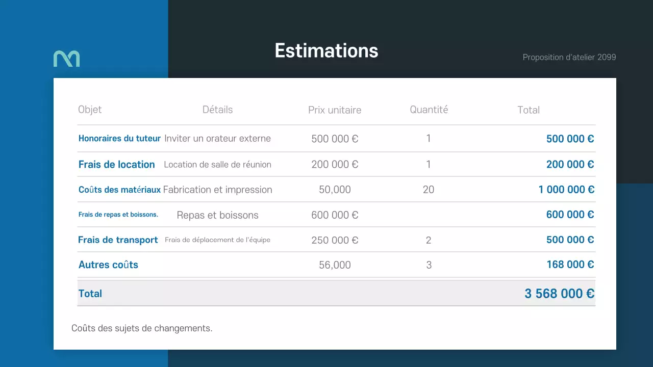 Une proposition d'atelier simple en bleu et vert