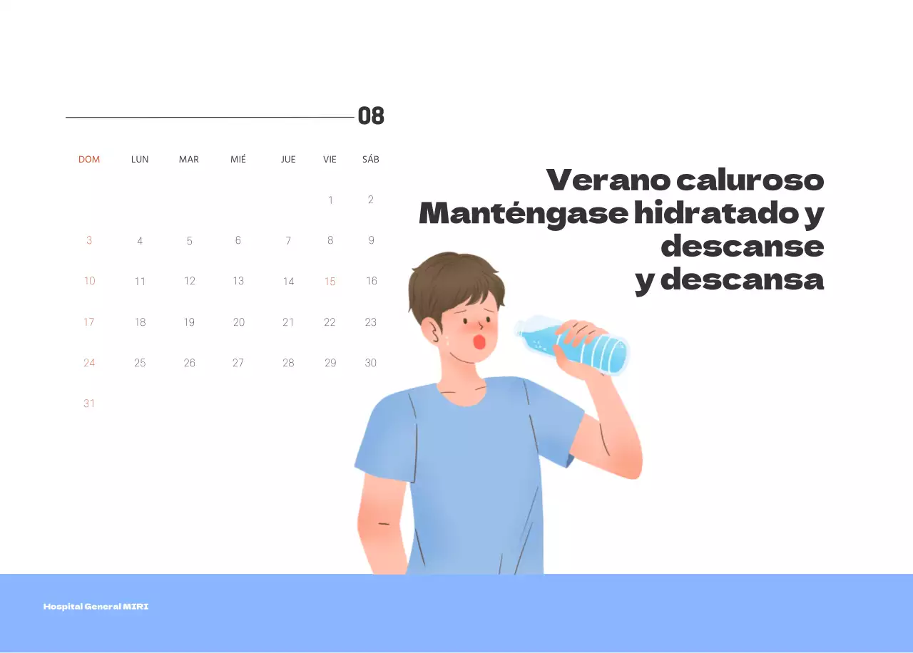 Un hospital festivo con ilustraciones de temática sanitaria y familiar y acentos de color