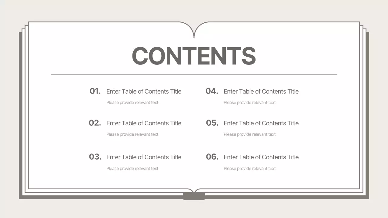 A clean, beige business plan