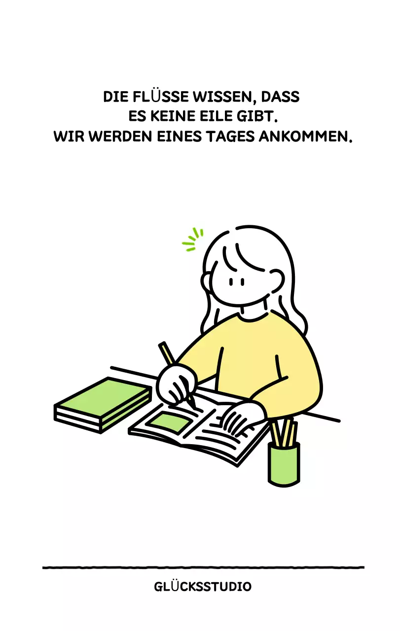 Illustrierter Kalender mit schönem Linienstil