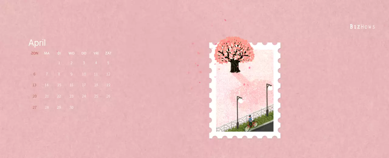 Nieuwjaarskalender met een warme geïllustreerde uitstraling