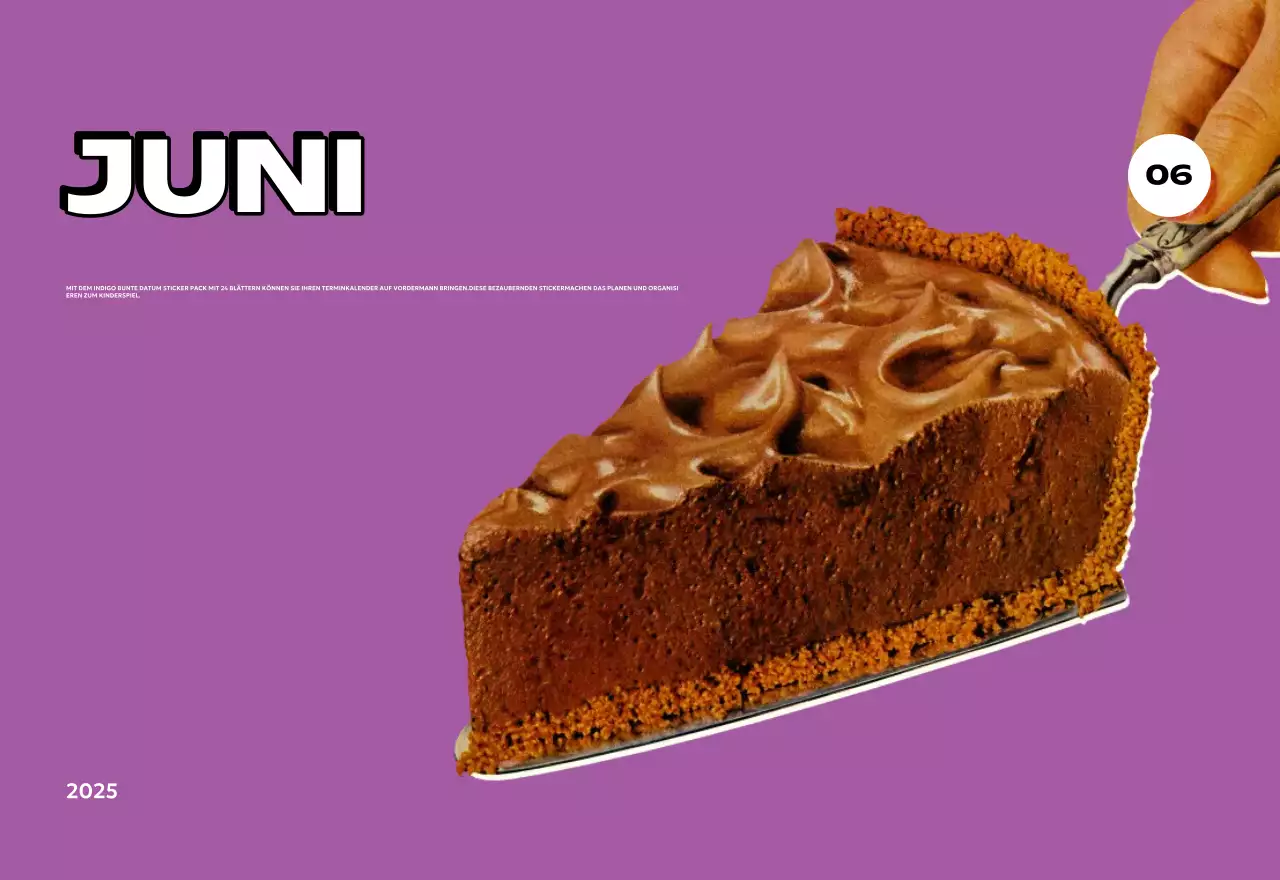 Bunte Kalender mit einer Vielzahl von Retro-Illustrationen