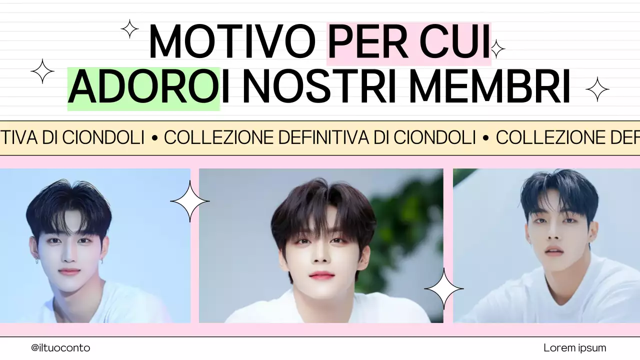 Promozione dei membri colorata e di tendenza