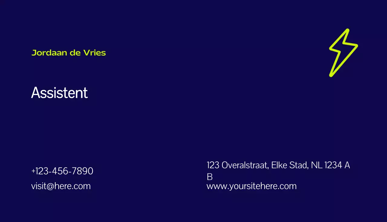 marine modern visitekaartje