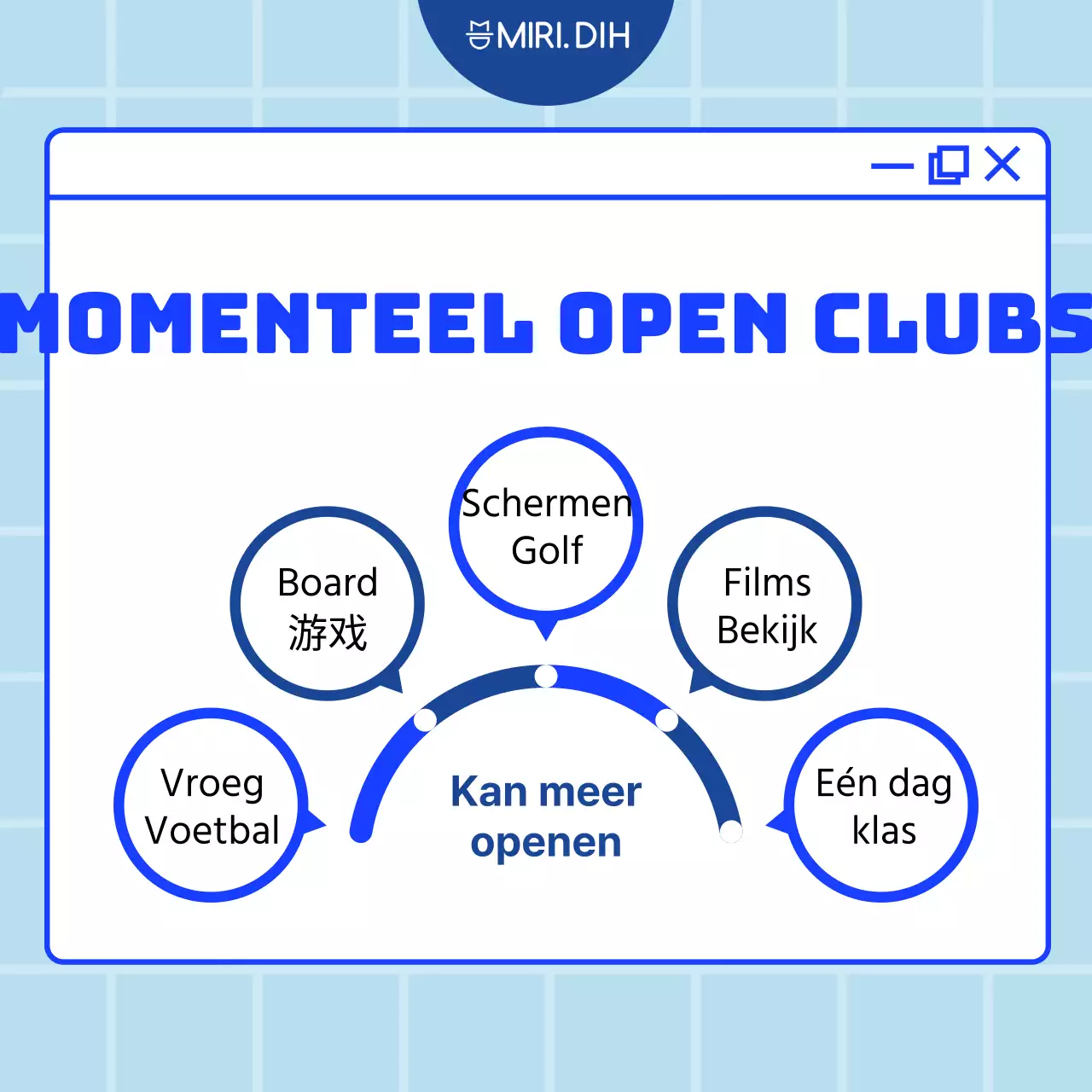 Beschrijving Blue Tidy Club