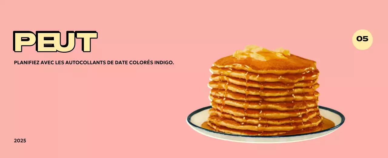 Calendriers colorés avec une variété d'illustrations rétro