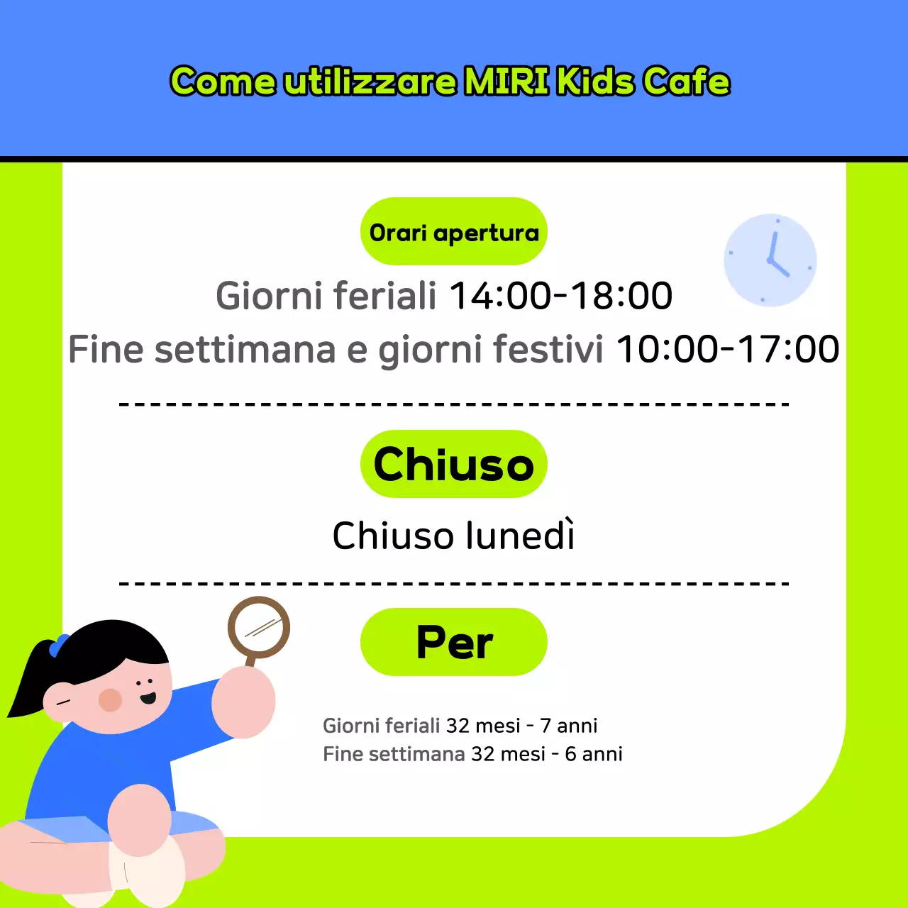 Promozione per il nuovo anno di simpatici caffè per bambini