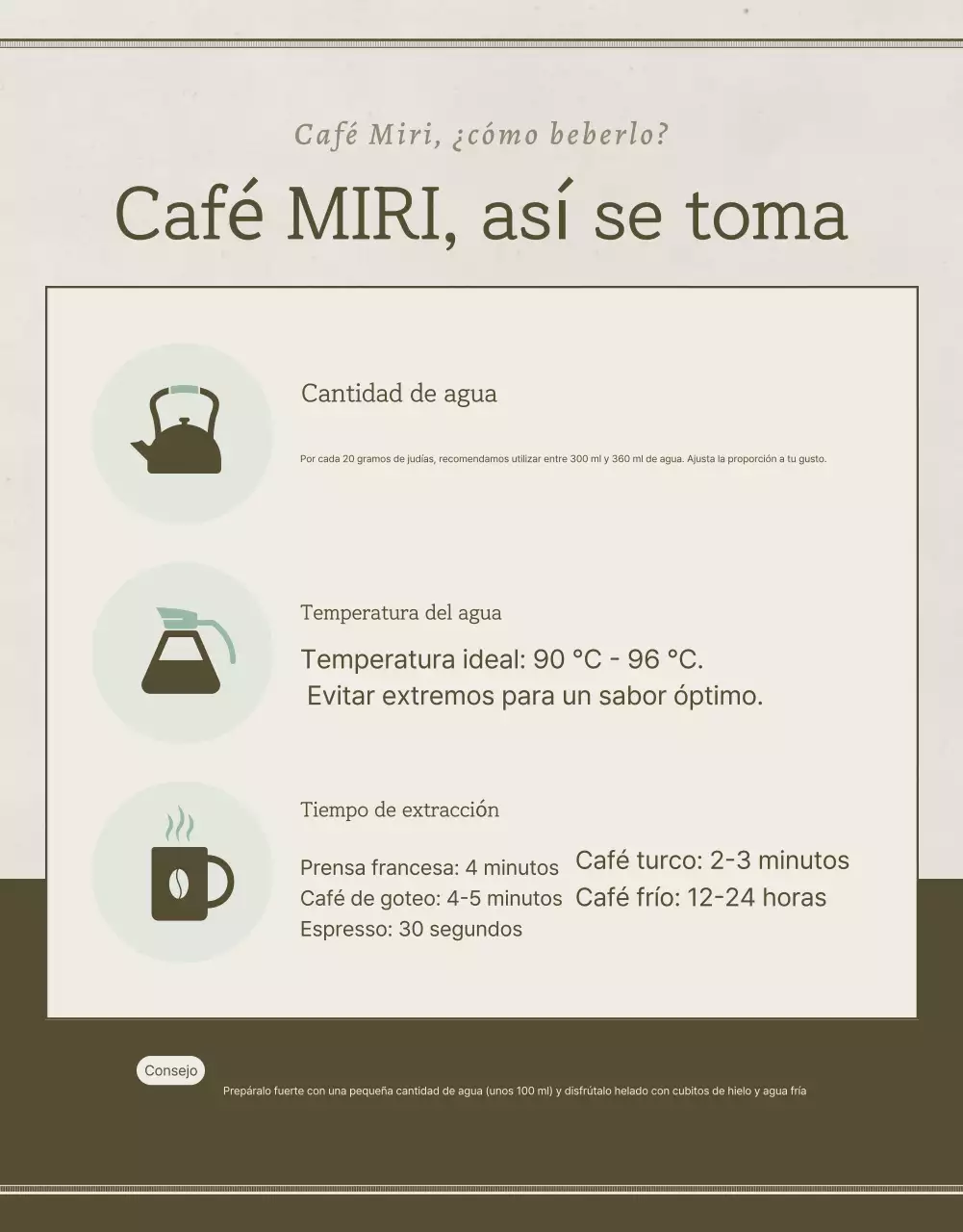 Promover la venta de granos de café vintage en azul claro y marrón