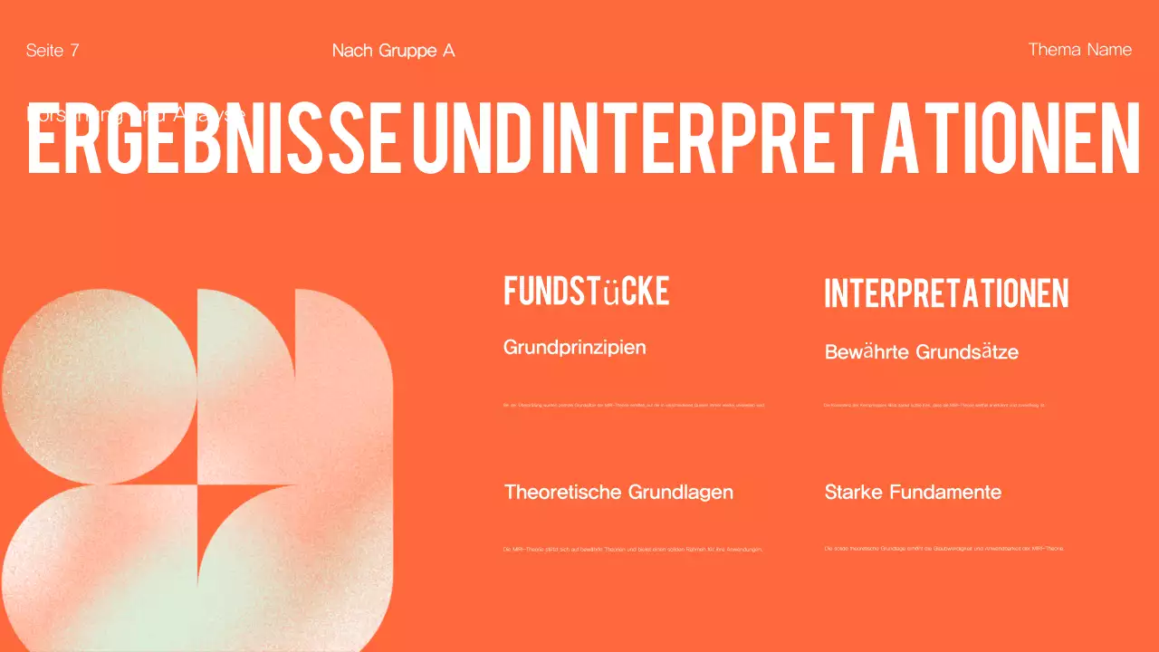 Orange Modern Group Projektübersicht Präsentation