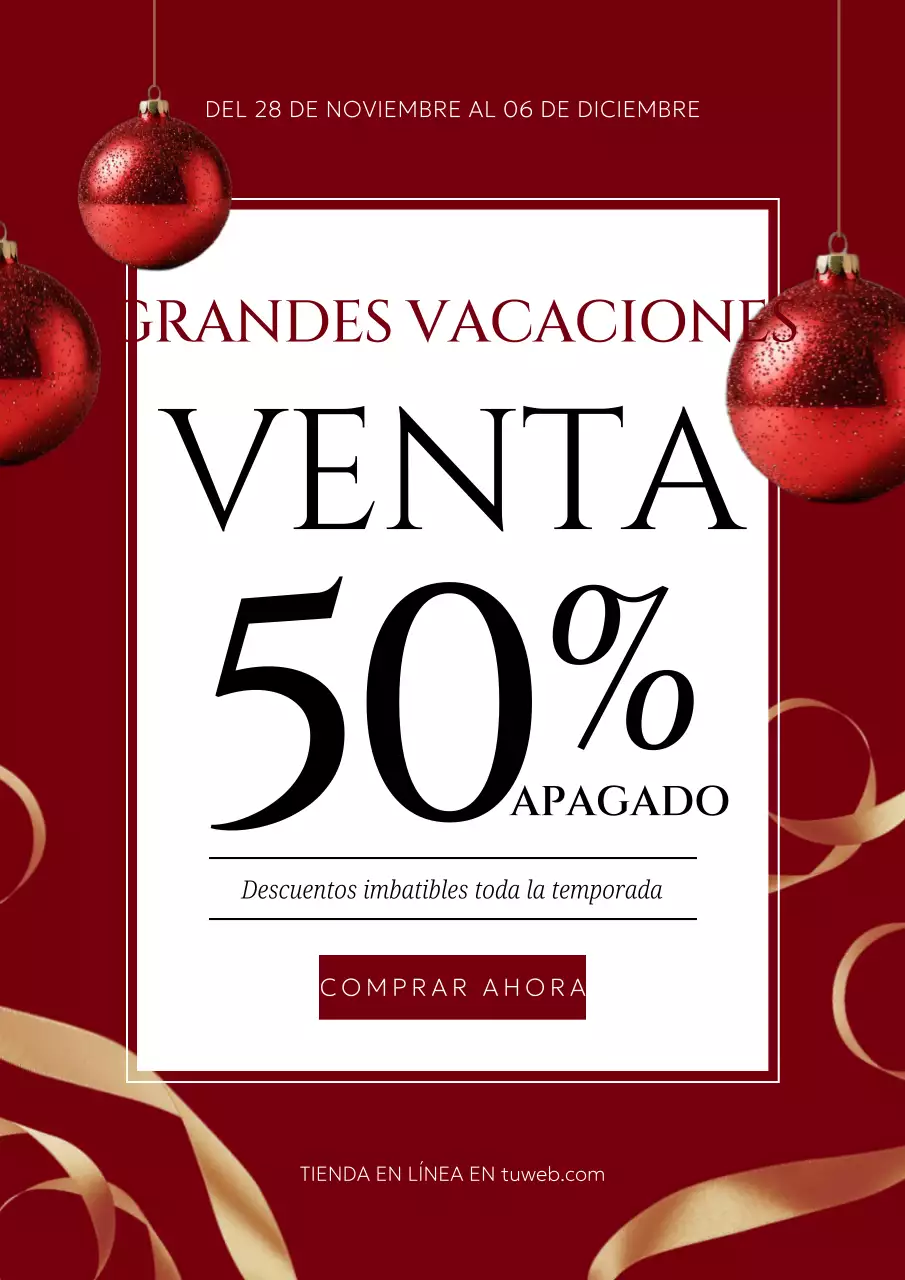 maroon modern holiday promotion