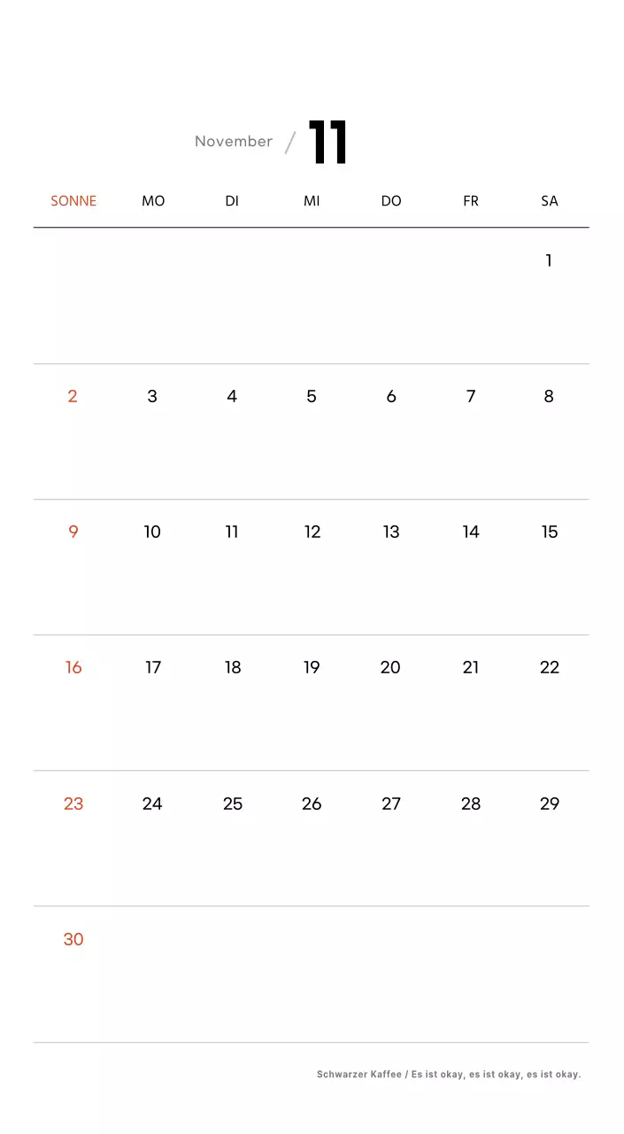 Einfacher Kaffee-Foto-Tischkalender für Cafés in Weißtönen