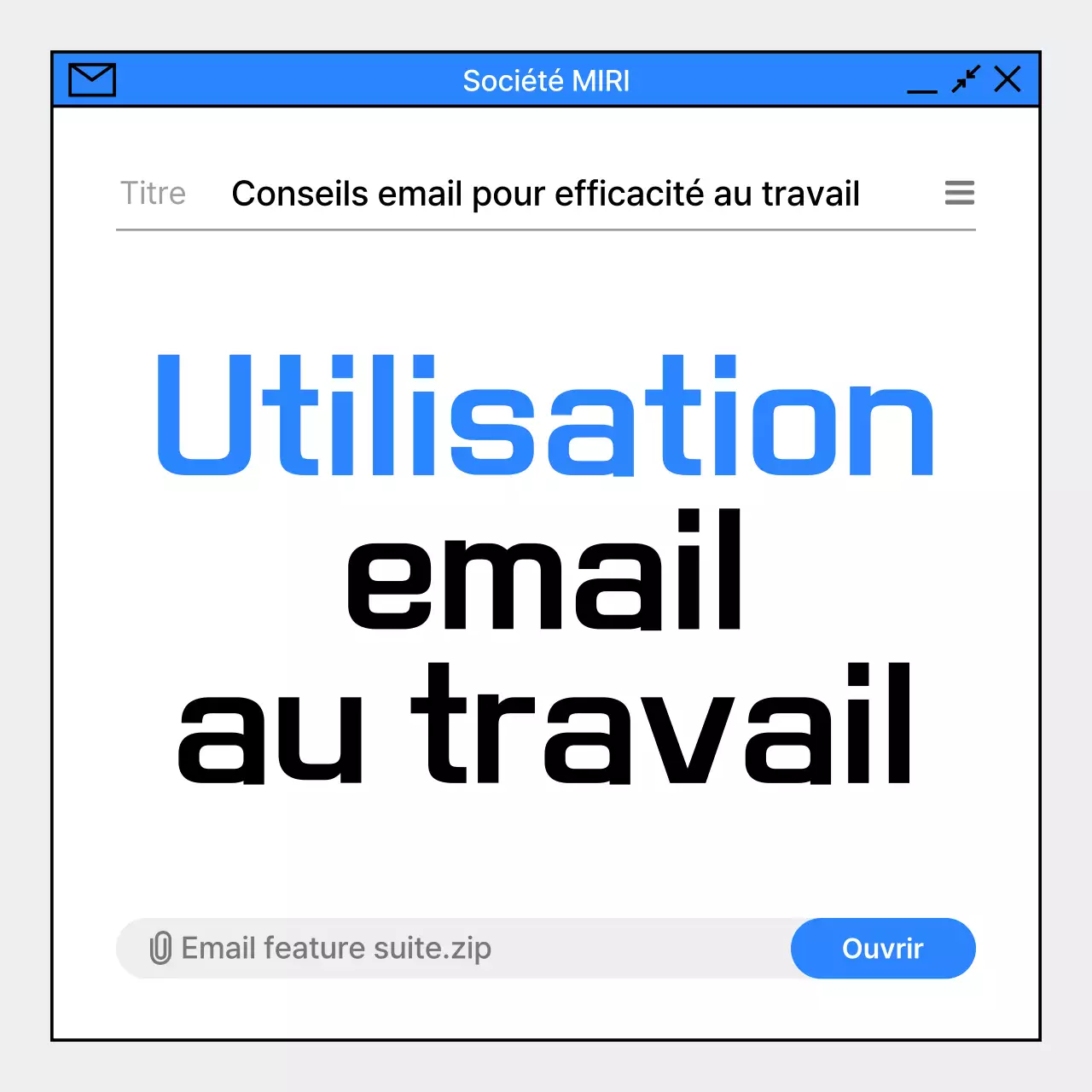Guide d'utilisation de Blue Simple Email