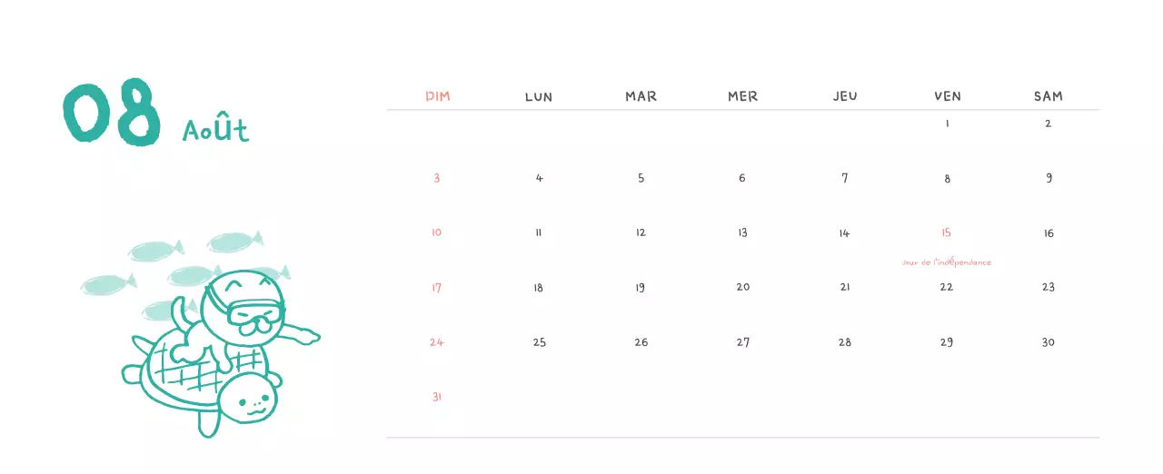 Calendrier journalier en ivoire