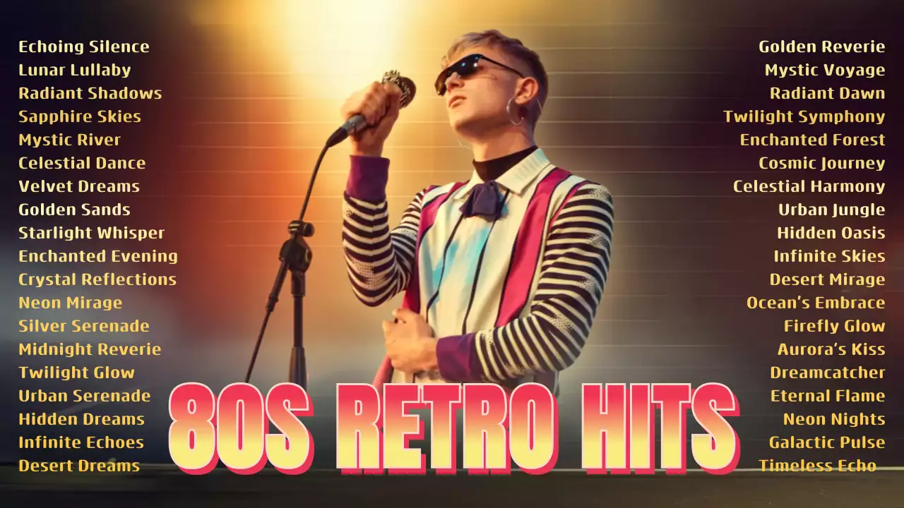 Orange Retro Music Playlist YouTube Thumbnail