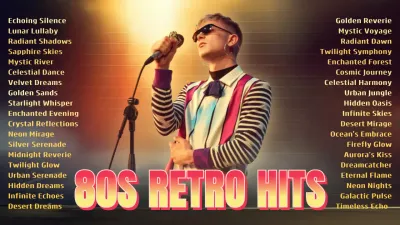 Orange Retro Music Playlist YouTube Thumbnail