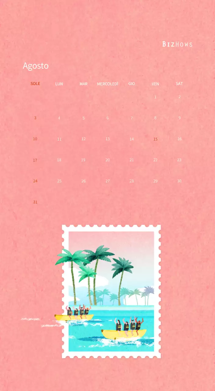 Illustrazioni di francobolli con un concetto caldo