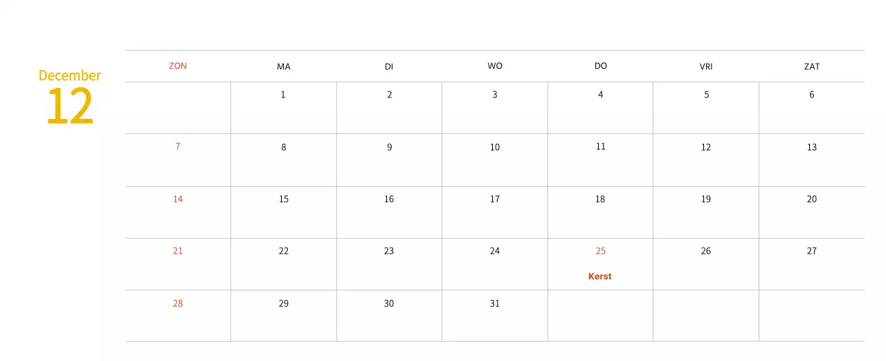 Nieuwjaarskalender met een warme geïllustreerde uitstraling