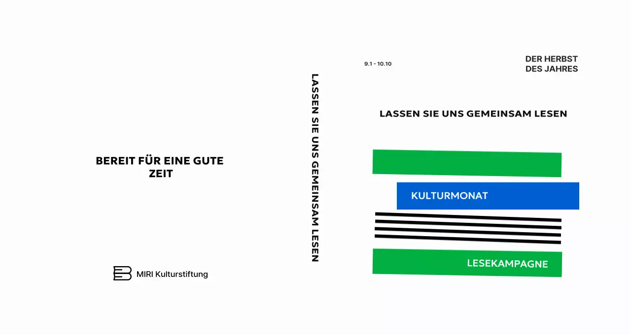 Förderung einer minimalistischen Lesekampagne