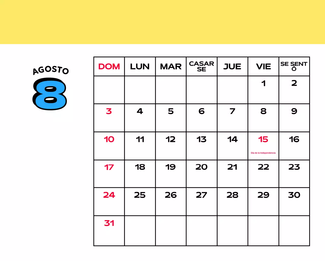 Coloridos calendarios con diversas ilustraciones retro