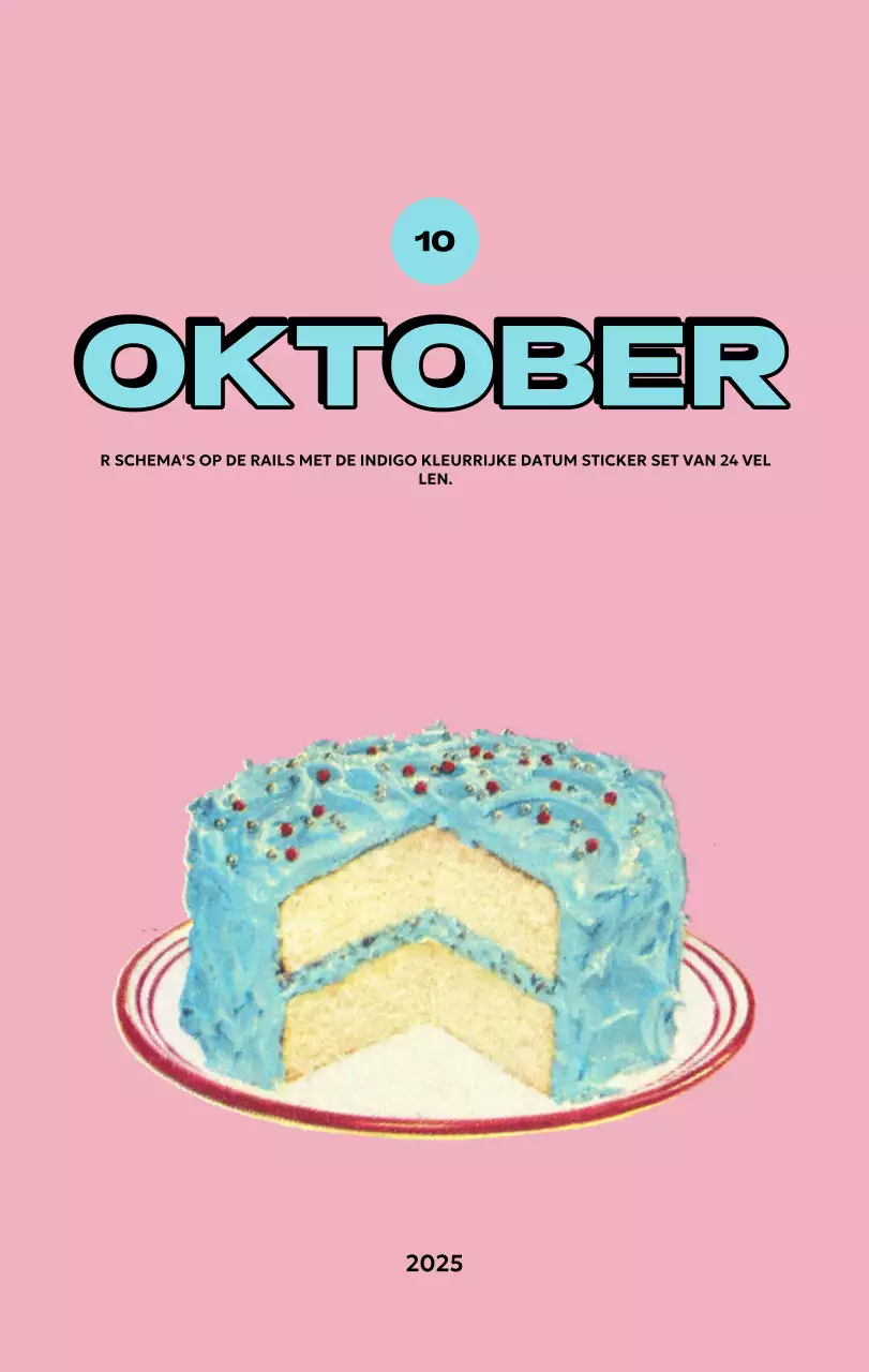 Kleurrijke kalenders met verschillende retro-illustraties