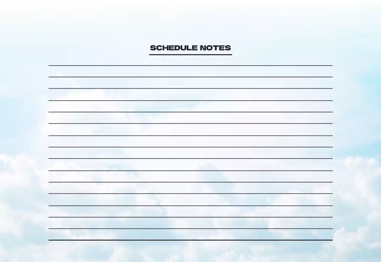 Kalender bersih foto langit