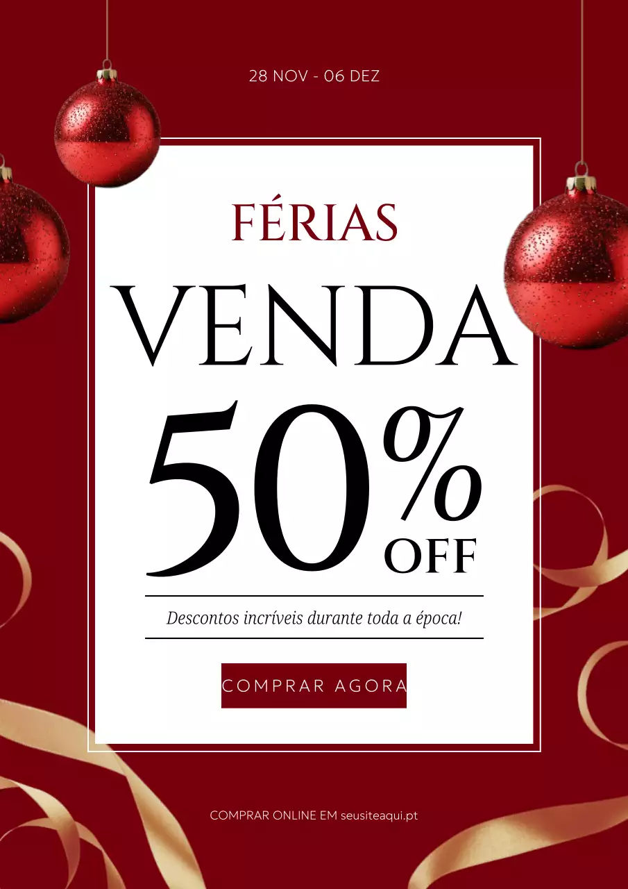 promoção de férias maroon modern