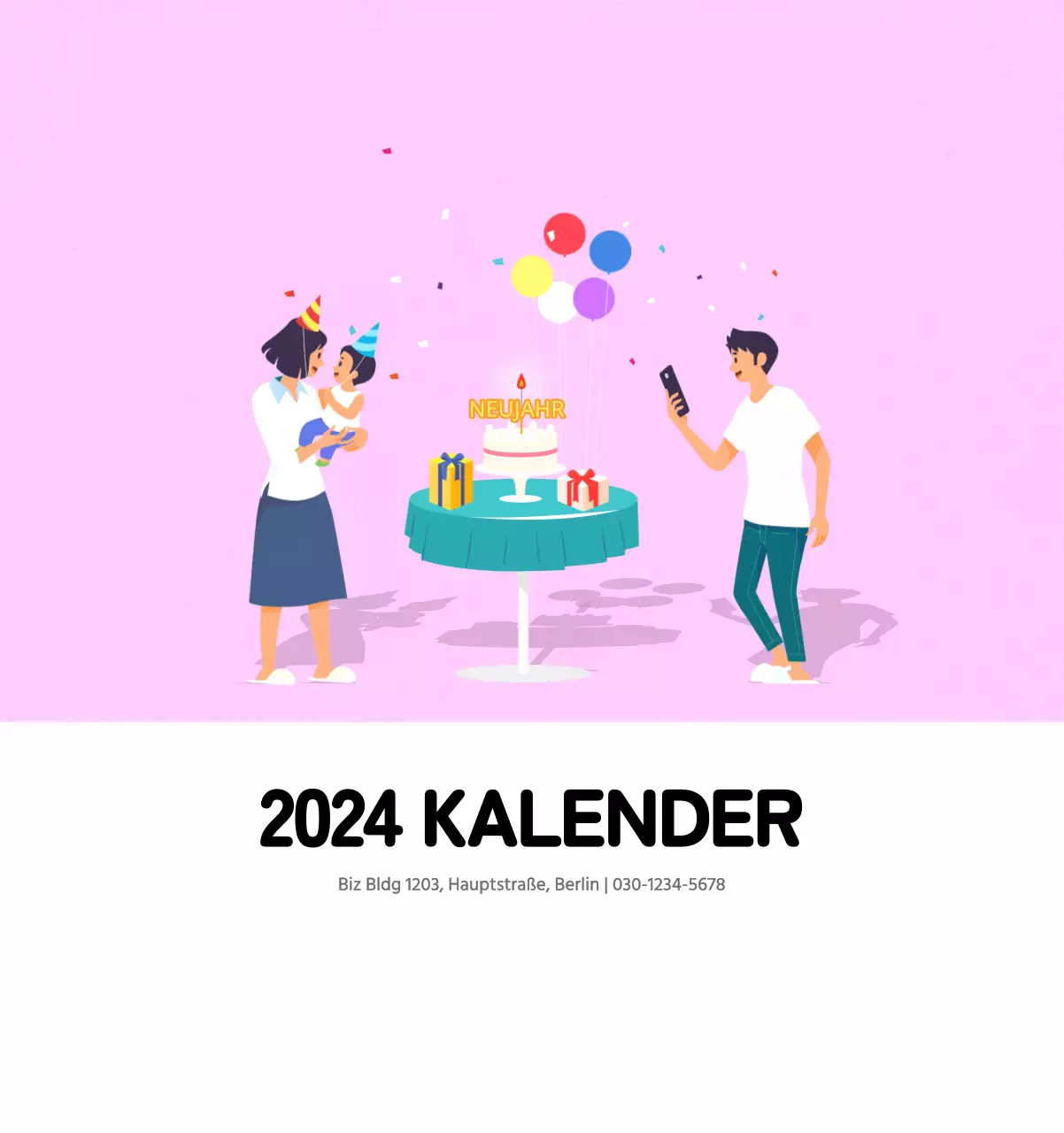 Mehrfarbige Familie Illustration Konzept