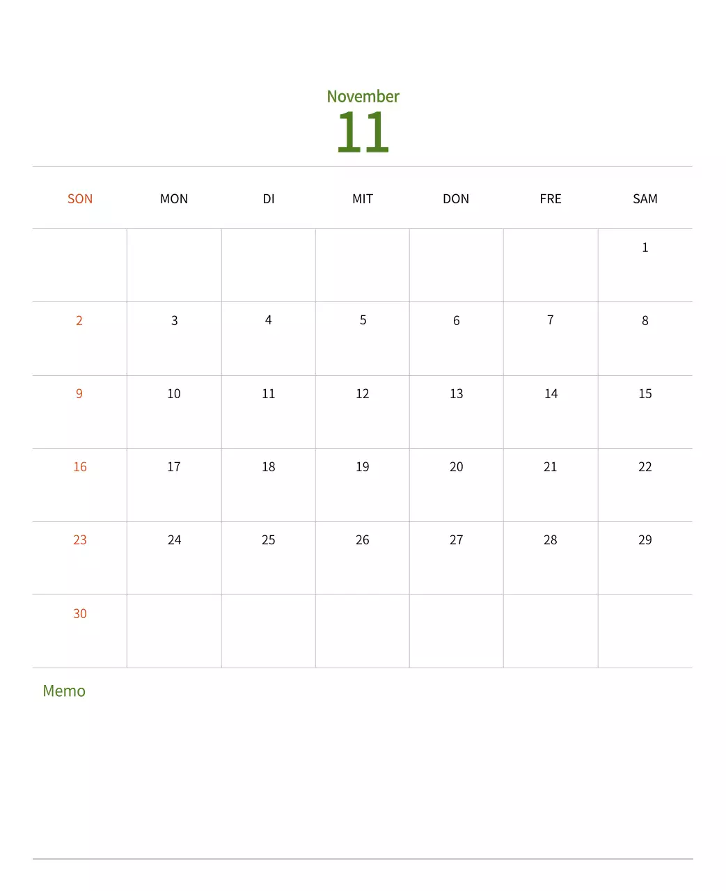 Stempelillustrationen mit einem warmen Konzept