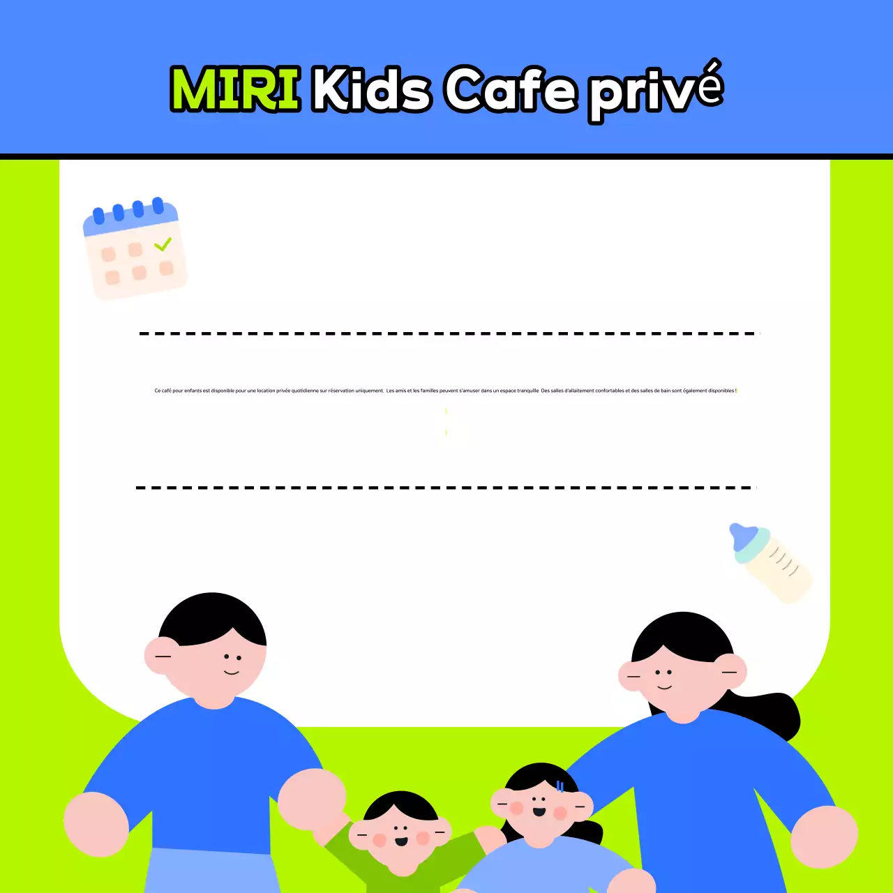 Promotion de cafés pour enfants pour le Nouvel An