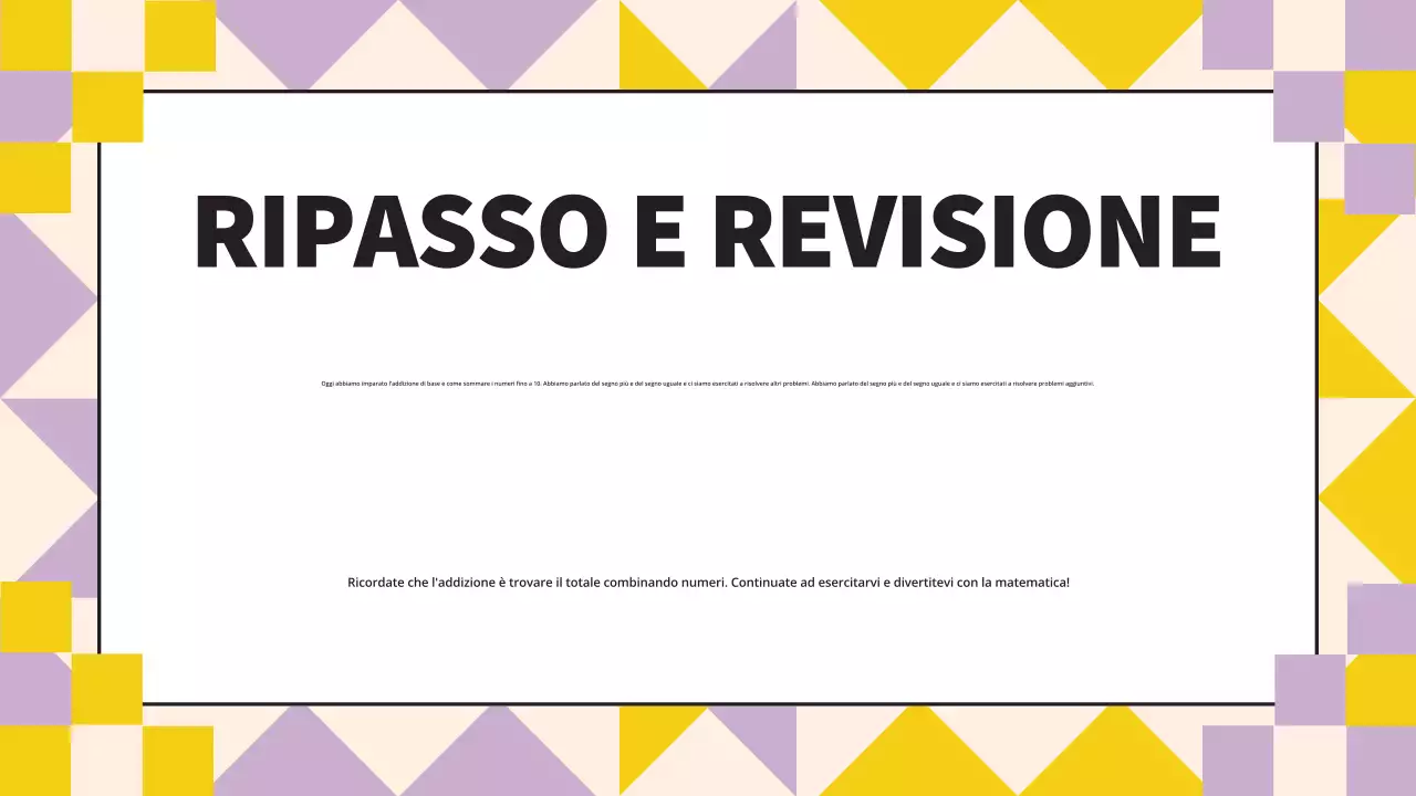 Materiale colorato e semplice per le lezioni di matematica