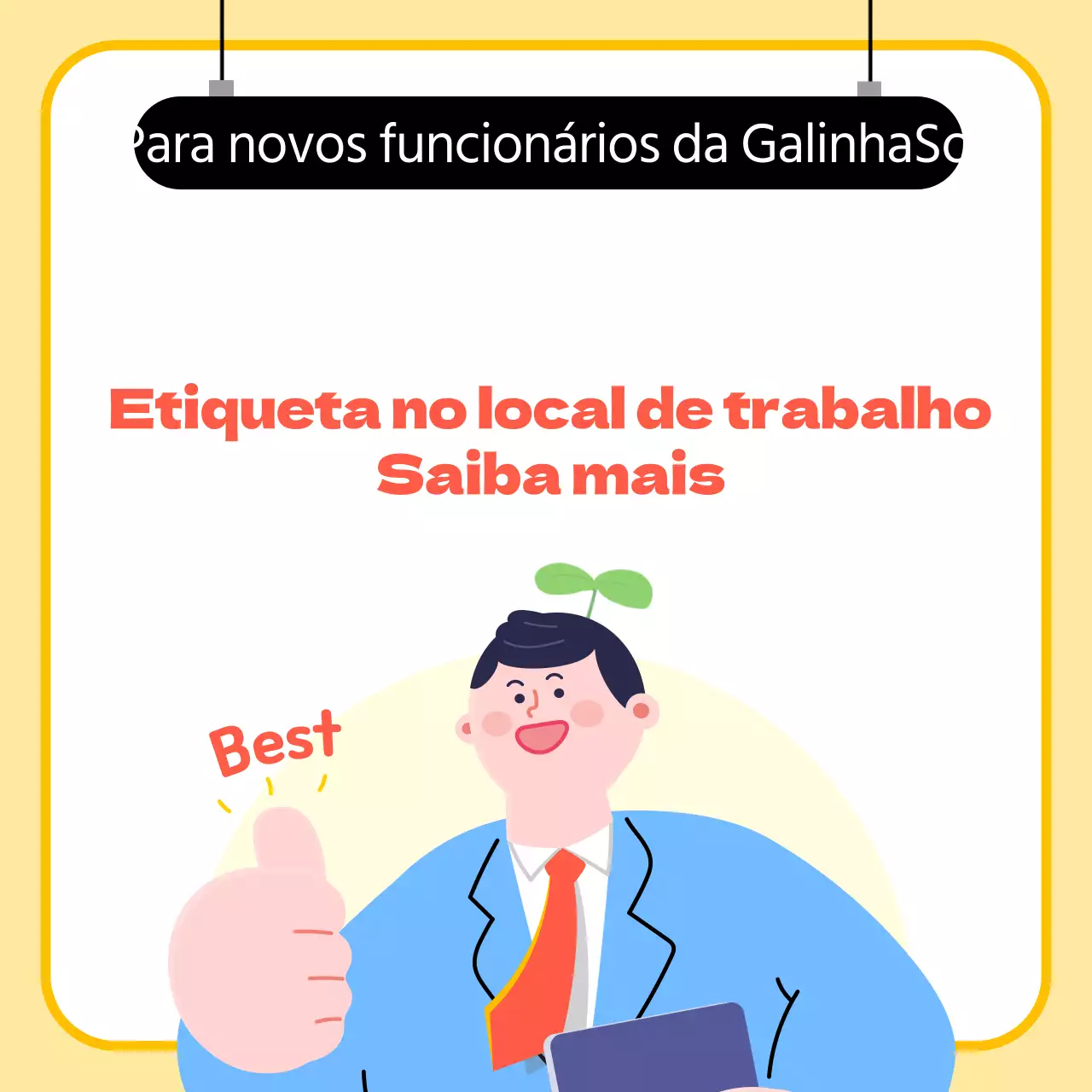 Recursos amarelos de formação no local de trabalho