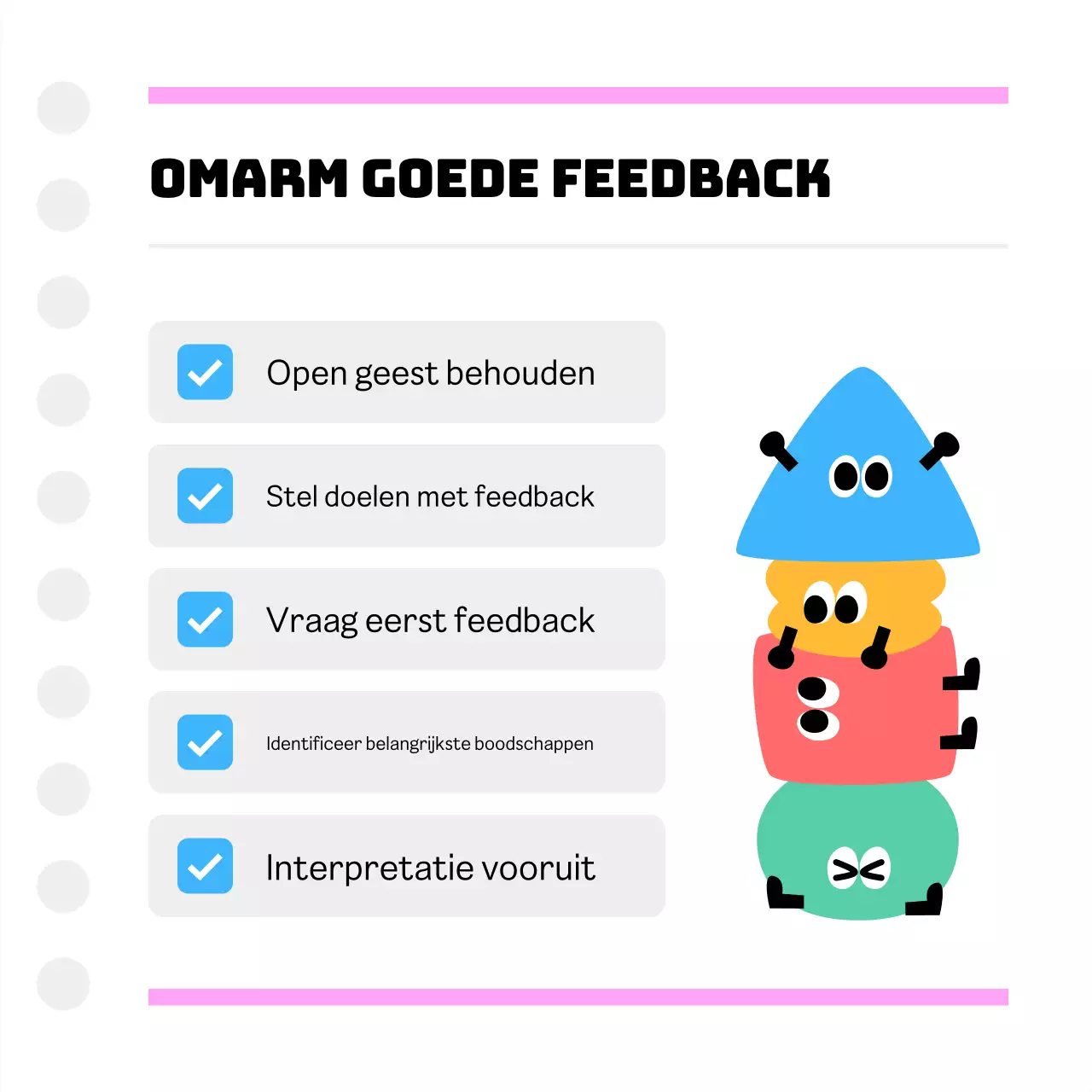 Feedback van Pink Simple-teamleden