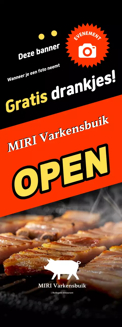 Open rood standaardvoedsel