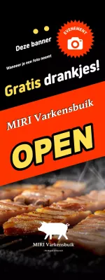 Open rood standaardvoedsel