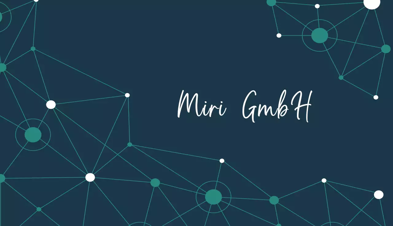 Minimalistische Visitenkarte in Petrol