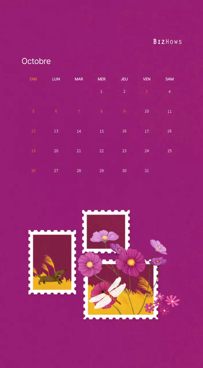 Illustrations de timbres avec un concept chaleureux