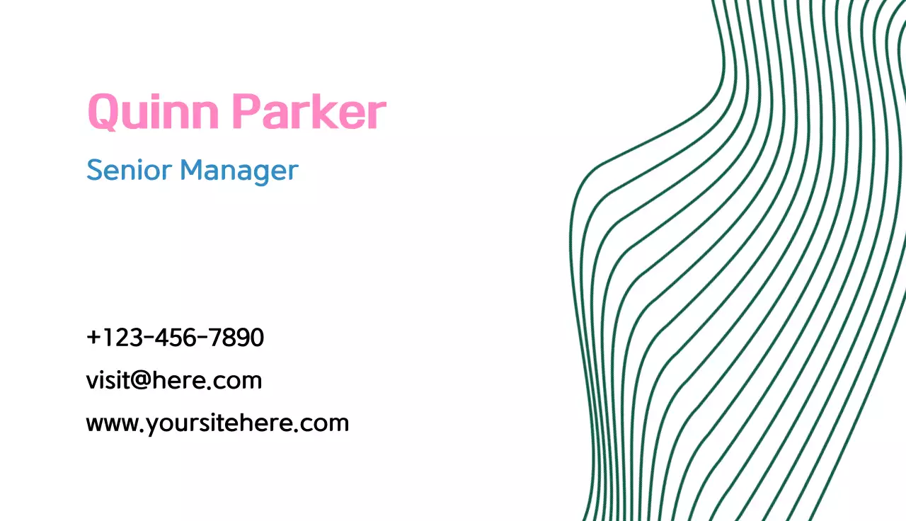 weiße moderne Visitenkarte