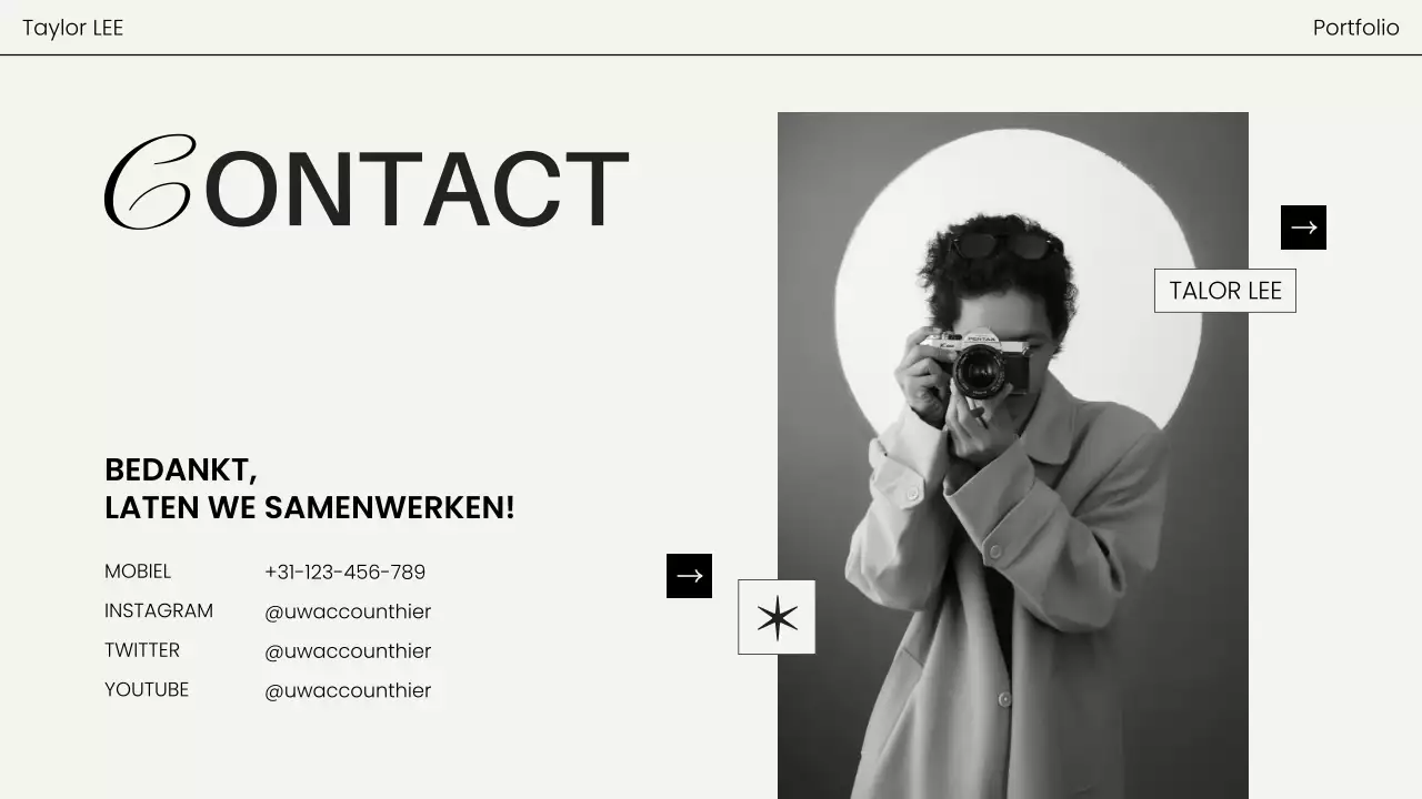 portfolio zwarte moderne fotografie