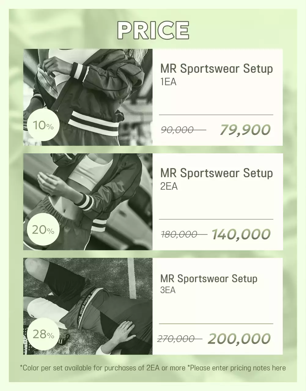 Cartaz de promoção esportiva moderna verde