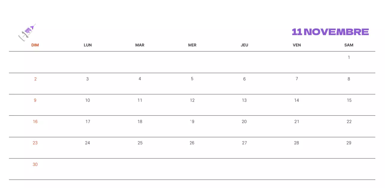 Un hôpital festif avec des illustrations sur le thème de la santé et de la famille et des accents colorés.
