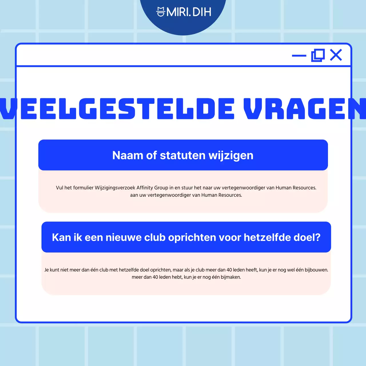 Beschrijving Blue Tidy Club